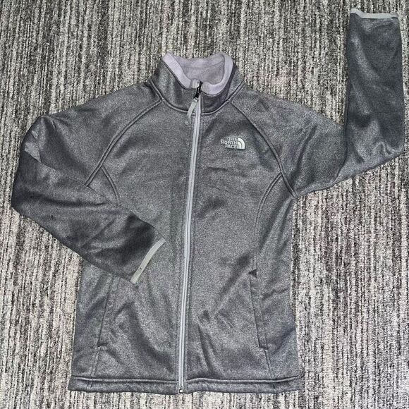 The North Face Girls‎ Size Large Zip Up Jacket Gray Pink Winter Outerwear - Picture 1 of 8